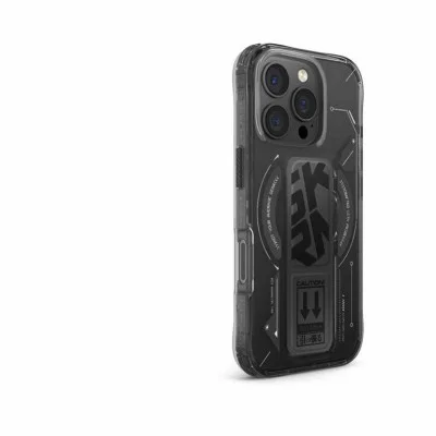Cover Iphone 16 Pro Helio Magsafe Case With Grip Skin Arma - Black